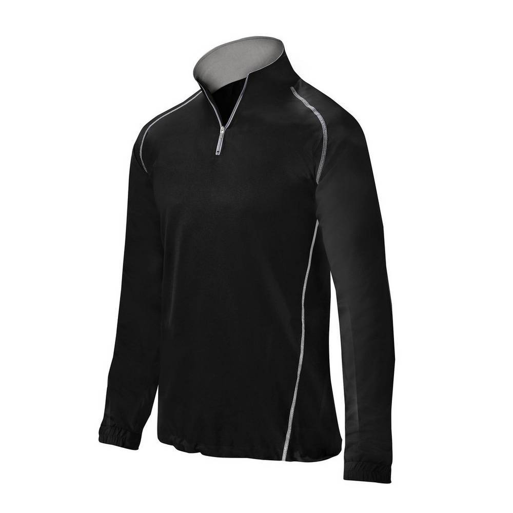 Casaco Mizuno Comp 1/4 Zip Batting - Homem - Pretas - JRDLA4107